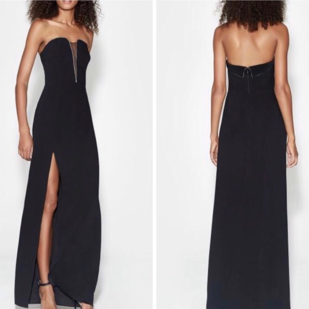 Halston Heritage Strapless Gown